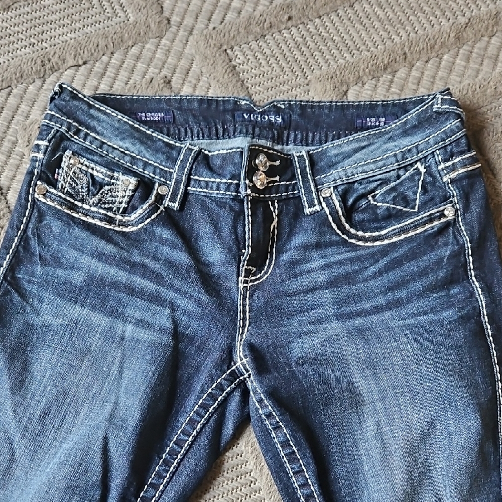 Vigoss Women's Blue Jeans, Sz 7/8